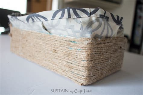 upcycling a tissue box into a diy decorative storage box sustain my craft habit