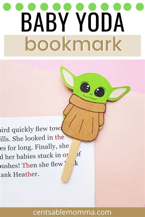 Baby Yoda Diy Paper Craft Bookmark Star Wars Kids Crafts Star Wars