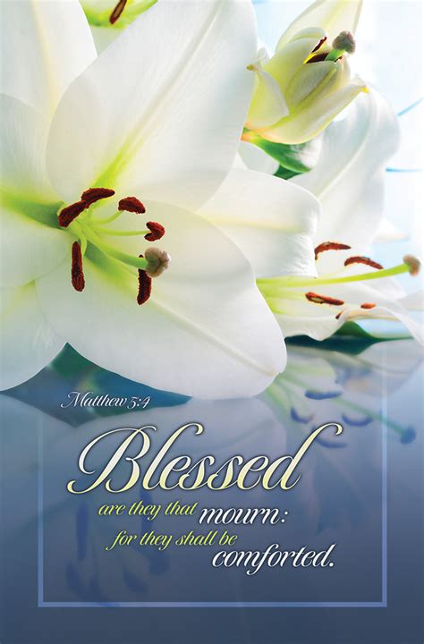 Blessed That Mourn Funeral Regular Size Bulletin Cokesbury