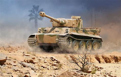 Germany Art Tank Heavy Tiger I DAK German Afrika Korps Pz Kpfw
