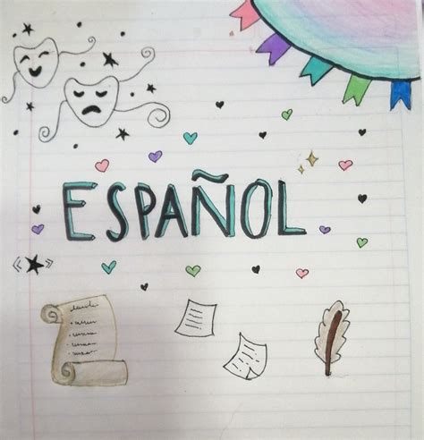 Español 🥺 Portada De Español Portadas De Cuadernos Portada De