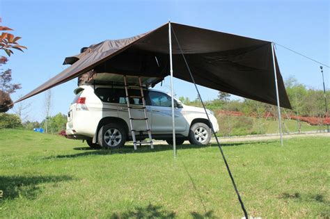 Hard Black Shell Aerodynamic Roof Top Tent Camping Rooftop Awning 21x2