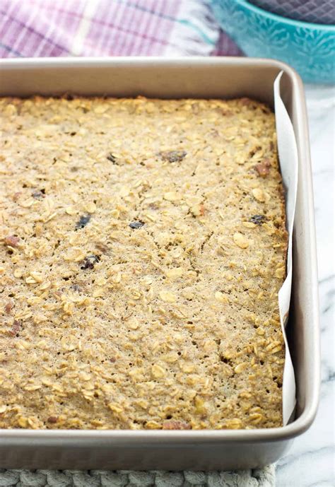 Healthy Baked Oatmeal Bars