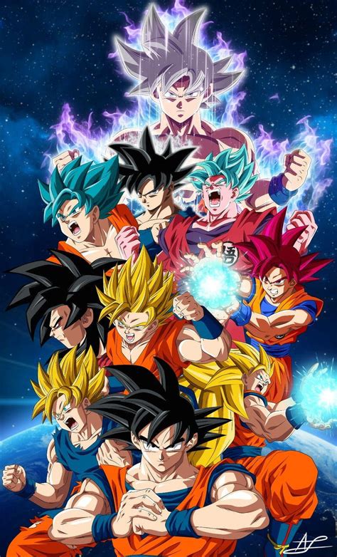 Goku All Forms Goku Transformation Hd Phone Wallpaper Pxfuel