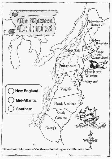 13 Colonies Map Worksheet Printable 13 Colonies Activities 3rd Grade