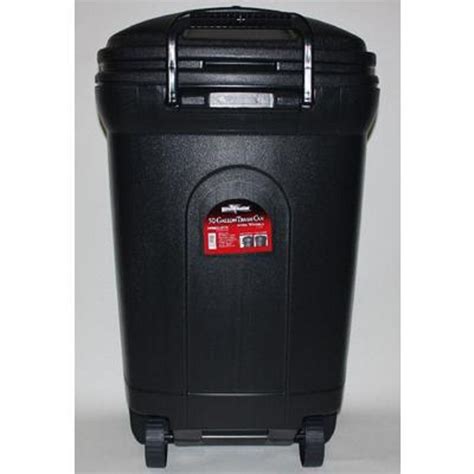 United Solutions 75010204 50 Gallon Trash Can Gray