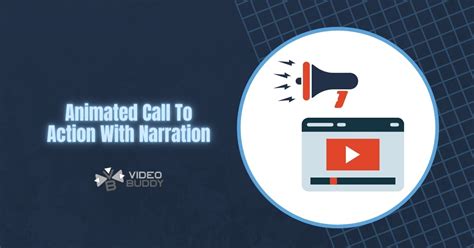 Animated Call To Action With Narration Video Buddy