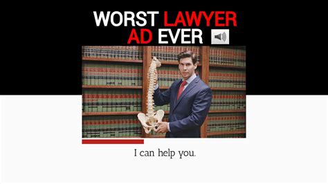 Bad Lawyer Commercial Worst Tv Lawyer Ad Youtube