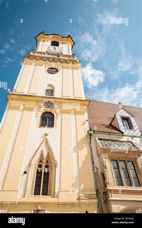 Town Hall Old Town Bratislava Slovakia Stock Photo Alamy