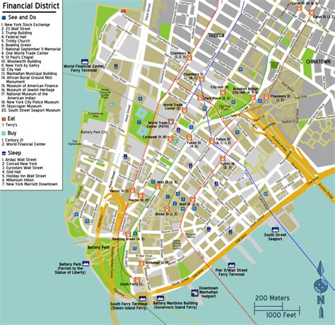 Mapa De Manhattan Turismo Nueva York Lugares Turísticos Qué Ver