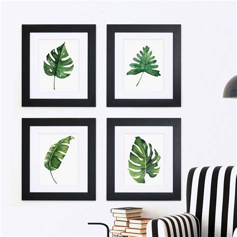 Set Of Four Framed Botanical Prints By Cherry Pete Framed Botanical