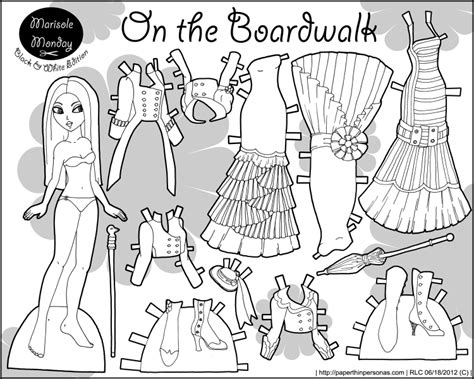 Mar 18, 2021 · these dolls print in black and white. Marisole Monday: On the Boardwalk in Black and White ...