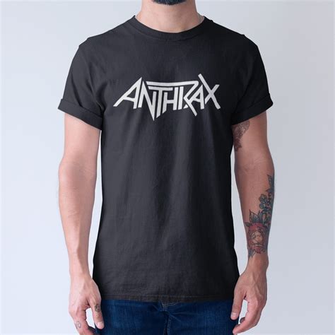 Anthrax Band T Shirt Anthrax Logo Tee Shirt Thrash Metal Merch