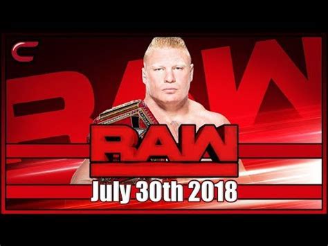 No harassing other users no flooding or spamming no posting of private contact information no impersonating other members do not ask or post scores of live games racism of any type not allowed no posting of private contact information no impersonating other members. WWE RAW Live Stream July 30th 2018: Live Reaction ...
