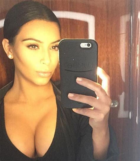 Kim Kardashian Shares Eye Popping Selfie On Private Jet As She Heads To