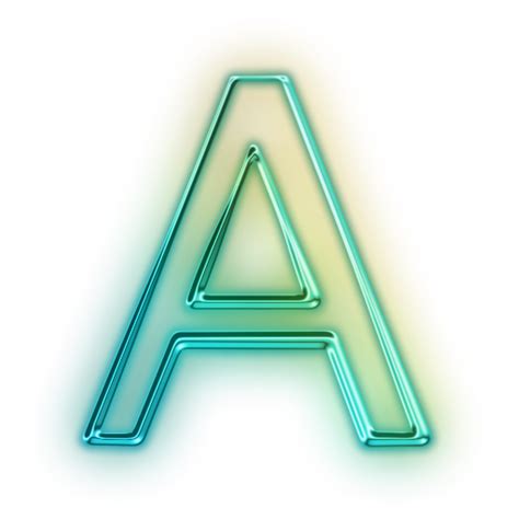 110675 Glowing Green Neon Icon Alphanumeric Letter Aa Chakra Central