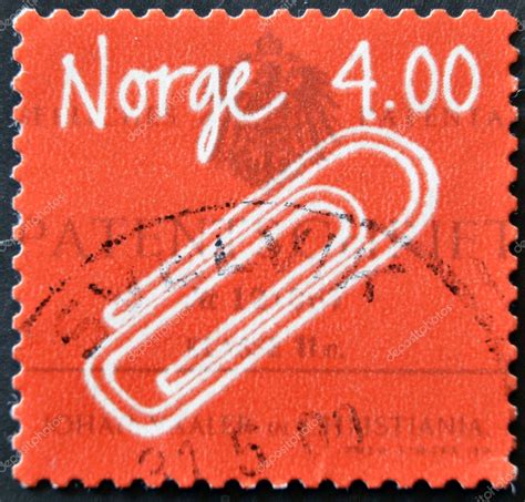 Norwegian Inventions Self Adhesive Paper Clip Johan Vaaler Stock