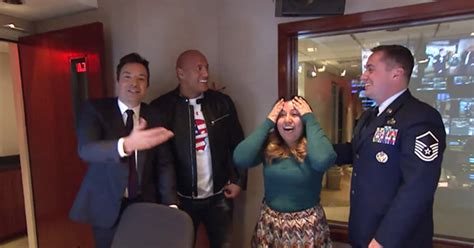 The Rock Surprises ‘tonight Show Staffer With Military Husbands Homecoming