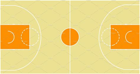 Top View Of A Basketball Court Wallpaper Illustrations Creative Market