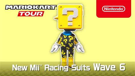 Mario Kart Tour Mii Racing Suits Wave Detailed Wave Teased
