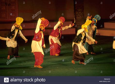 Bhangra Folk Dance Punjab India Asia Stock Photo Alamy