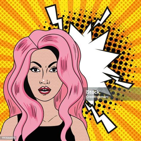 retro and pop art woman vector design stock illustration download image now 1950 1959 adult