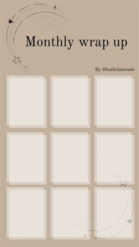 What Ive Read This Month Template For Instagram In Book
