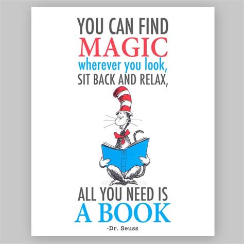 Dr Seuss Quote Cat In The Hat Printable Nursery Quote You