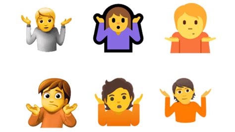 Shoulder Shrug Emoji