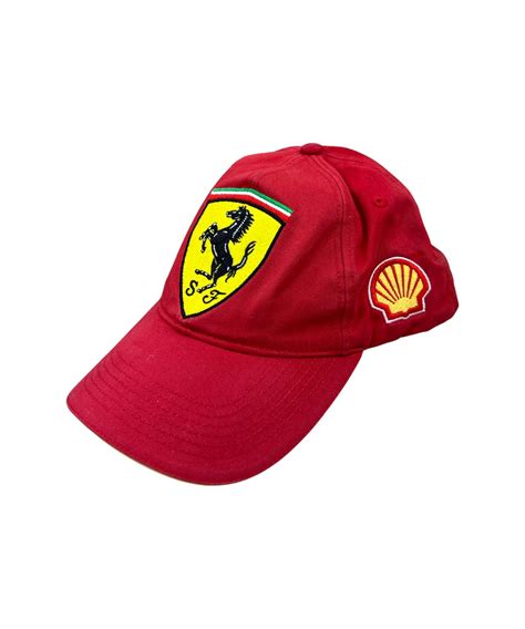 Y2k Scuderia Ferrari Shell Helix Logo Racing Cap Etsy