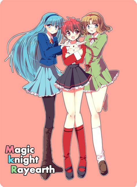magic knight rayearth, umi ryuuzaki, hikaru shidou, mokona, fuu hououji