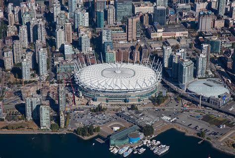 Aerial Photo Bc Place Stadium