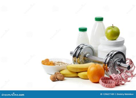 Sports Nutrition And Fitness Equipment Stock Image Image Of Sport