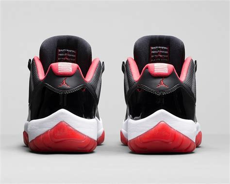Nike Air Jordan 11 Xi Retro Low Black Red Bred White 528895 012 Size 10