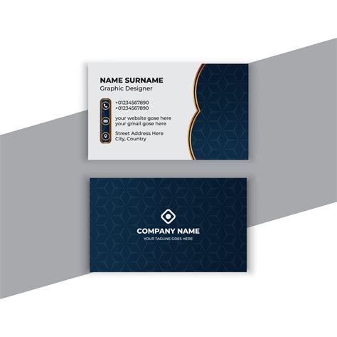 Business Card Design Template Clean Professional Business Card