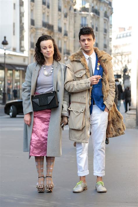 Street Style Paris Fashion Week 21 Snaps Of Stylish Twosomes At The