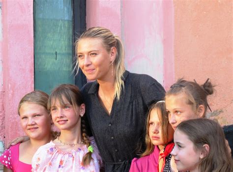 Tennis Champion Maria Sharapova Visiting Children In Belar Flickr
