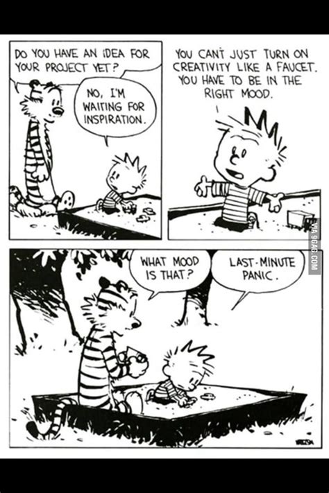 Wise Words Form Calvin And Hobbes 9gag
