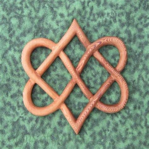Knot Of Four Hearts Celtic Wood Carving For Love And Relationships 78