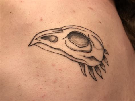 Bird Skull Tattoo Done By Jamison The Tattoo Shop Orem Ut Hes An