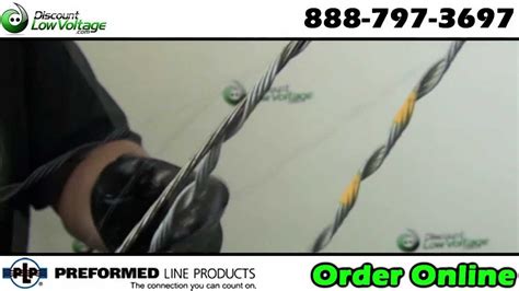 Defined as a rope, cord, or cable used to steady, guide, or secure something. Dead end guy grips for copper telephone and fiber cable - YouTube