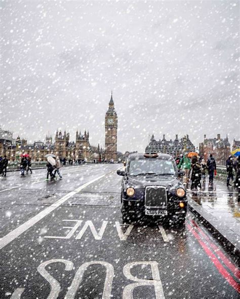 When It Snowed In London London Snow London Travel London