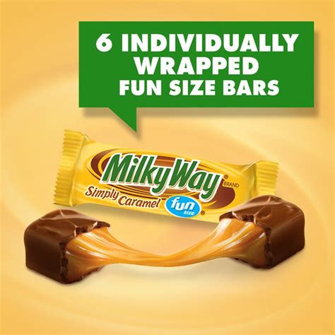 Milky Way Simply Caramel Milk Chocolate Fun Size Candy Bars 442 Oz