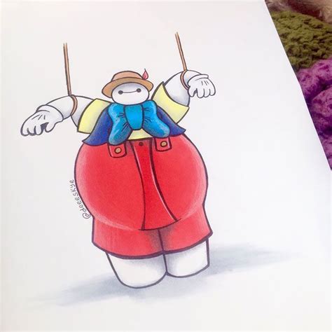 Self Taught 18 Year Old Illustrator Reimagines Baymax As Famous Disney Characters Disney