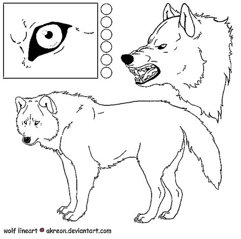 Wolf Lineart By MS Paint Friendly On DeviantArt