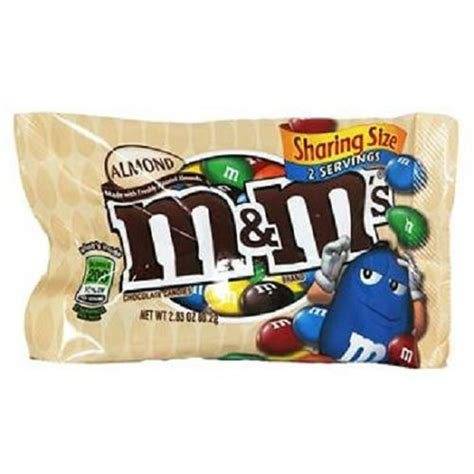 Mandms Almond Chocolate Candy Sharing Size 283 Ounce Pouch 18 Count Box