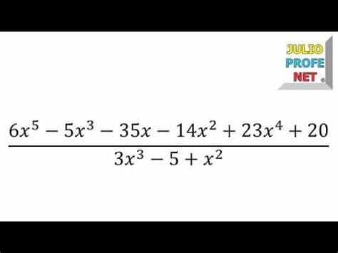 «el dios de los estudiantes de ingeniería @julioprofenet. División de polinomios - YouTube | Math equations, Veins