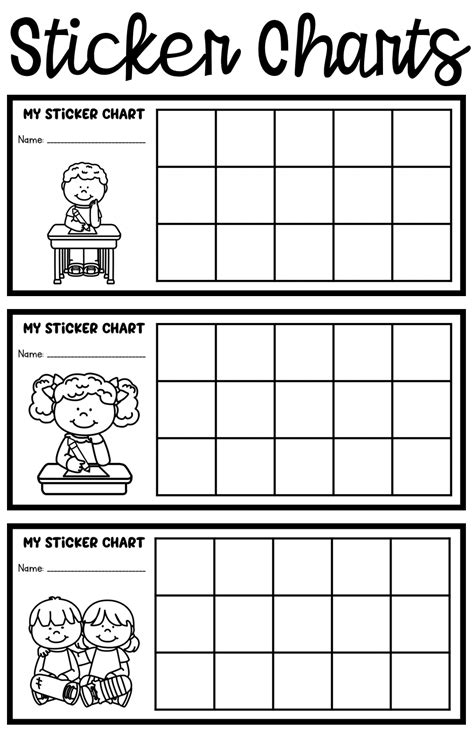 Sticker Charts For Positive Behavior Support Behavior Sticker Chart