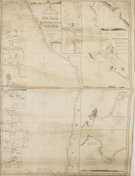 Lot 249 Four Hydrographic Charts Of South America