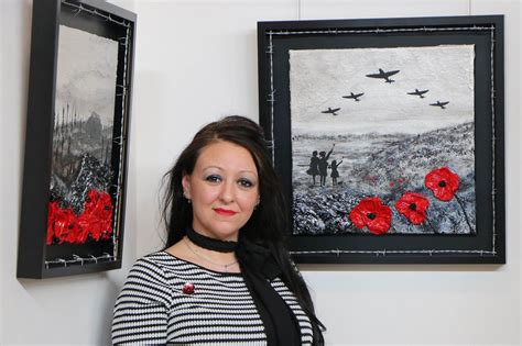 The War Poppy Collection Art Exhibition By Jacqueline Hurley At The